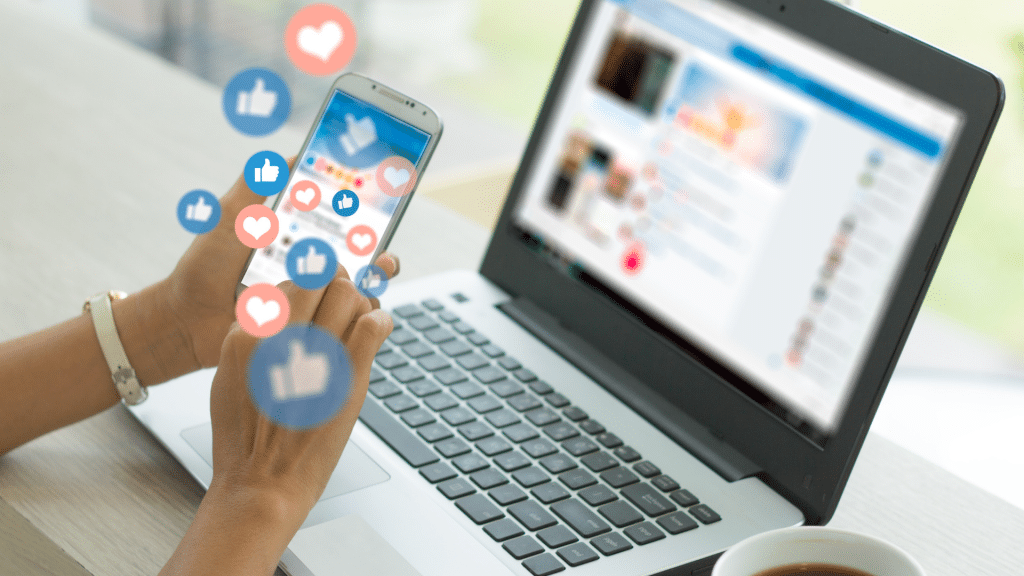 Social media return on research illustration